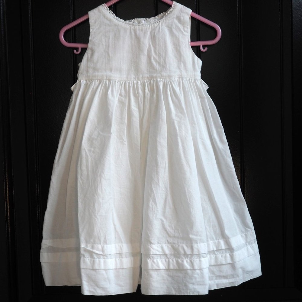 Strasburg White Lace Slip Dress - 6M